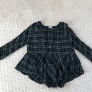 Anthropologie Holding Horses peplum top